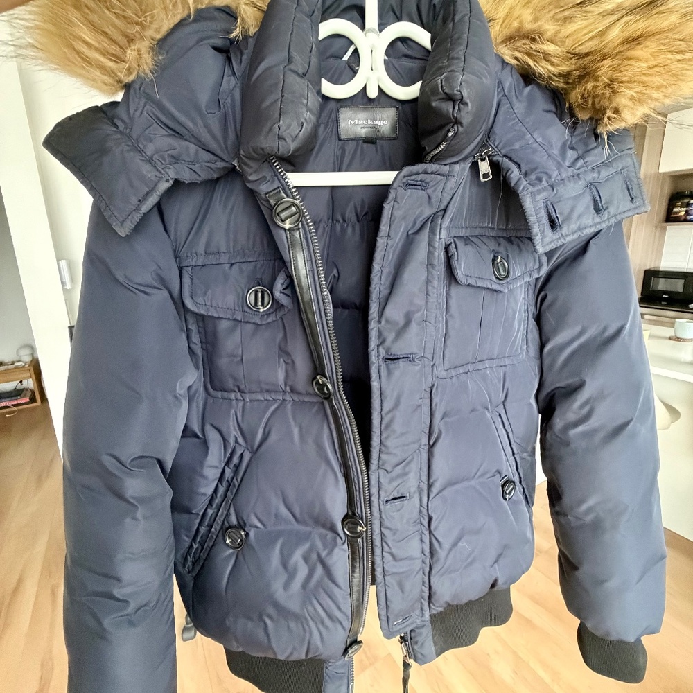Mackage Bomber with Fur